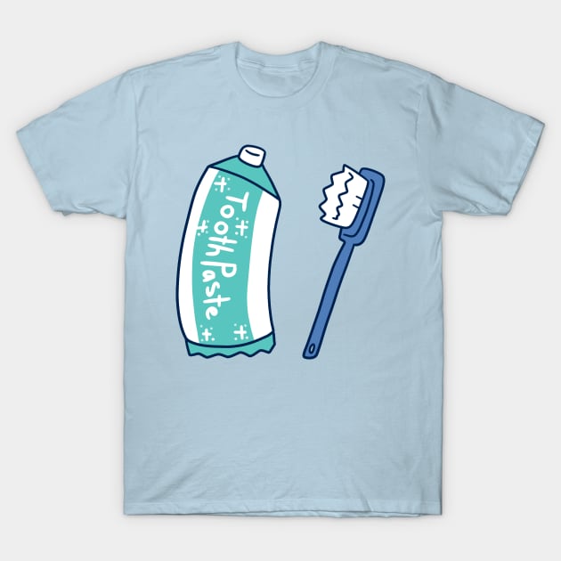 Toothpaste and Toothbrush T-Shirt by saradaboru